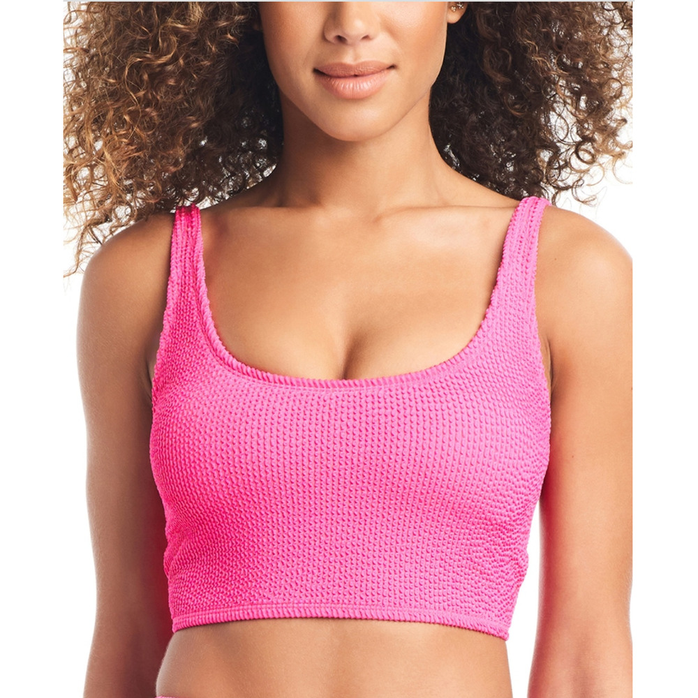 Bar III Women Tank Bra Bikini Top Candy Kiss Size XL
